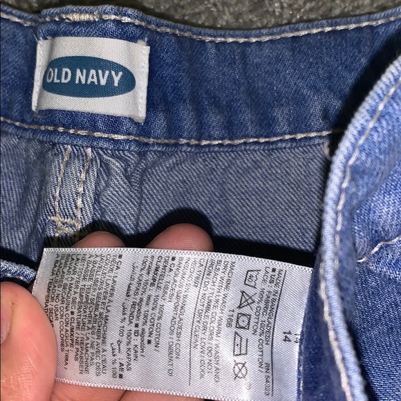 blue ripped jean shorts. - Picture 2 of 3